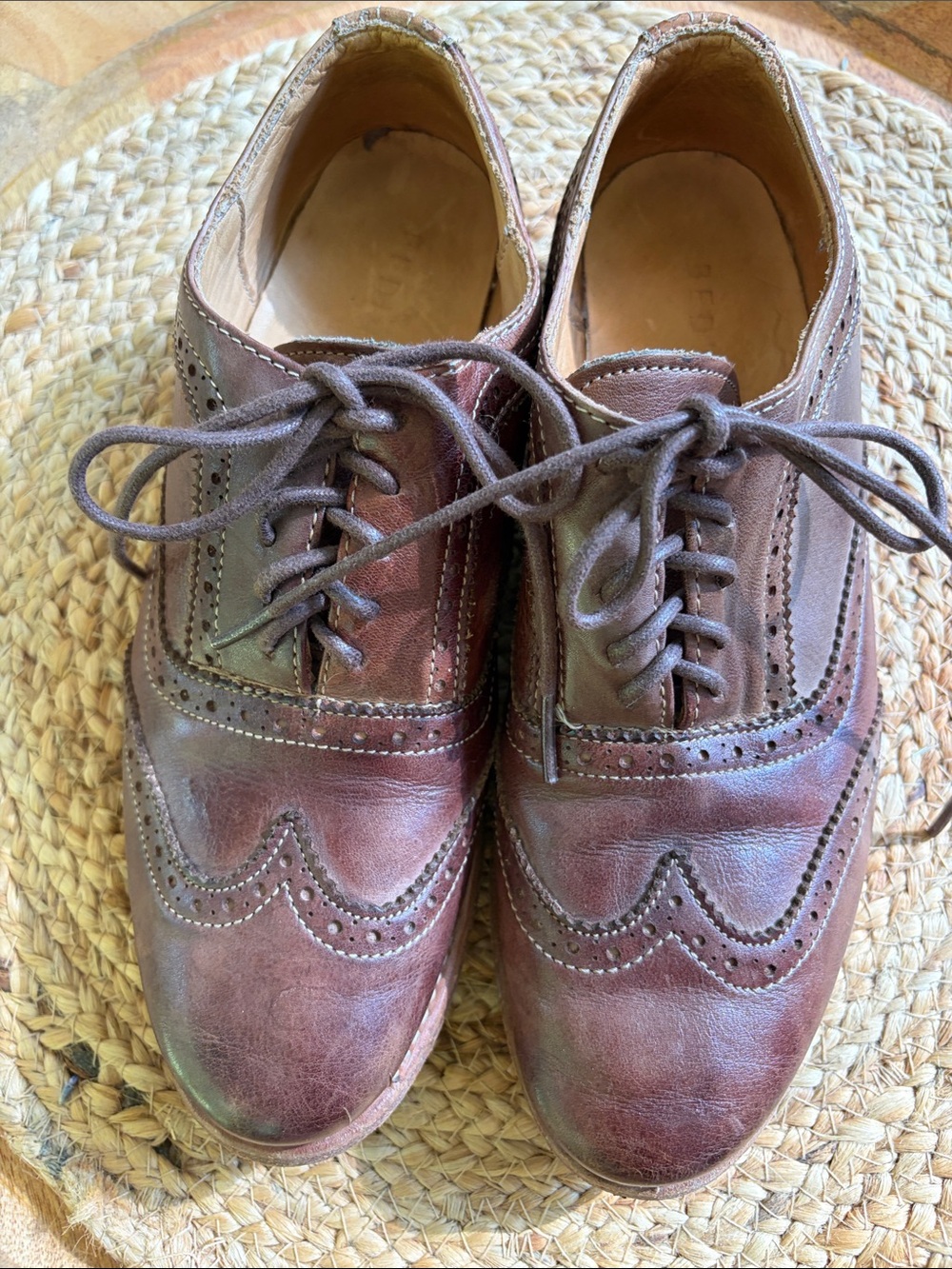 Bed Stu Lita women’s wingtip oxford cobbler series dark academia heritage rugged